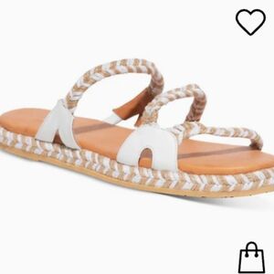 Tan Braided Flat Sandals for Casual Summer